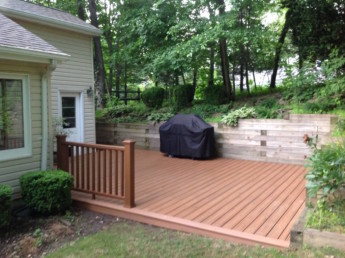 Trex Transcend Tiki Torch Decking and Tree House Railings