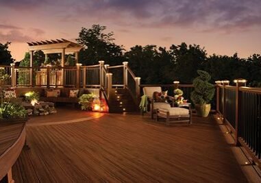 TREX® DECK LIGHTING™
A great barbecue doesn’t end just because the sun went down. Let your deck glow through the night with built-in illumination that’s also built to last.